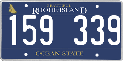 RI license plate 159339