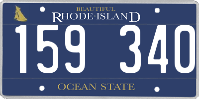 RI license plate 159340
