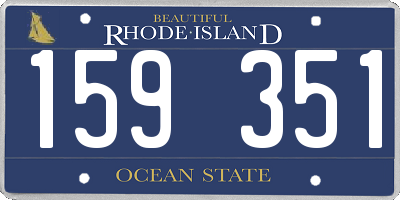 RI license plate 159351