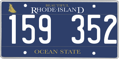 RI license plate 159352