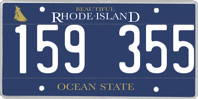 RI license plate 159355