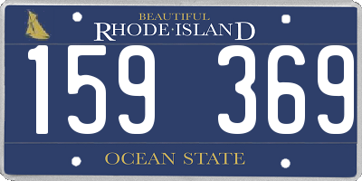 RI license plate 159369