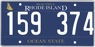 RI license plate 159374