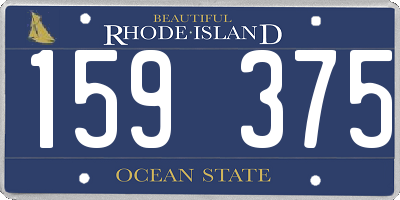 RI license plate 159375