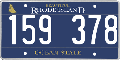 RI license plate 159378