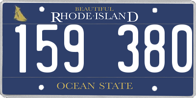RI license plate 159380