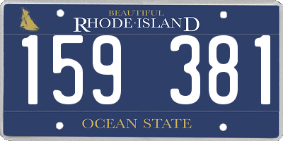 RI license plate 159381
