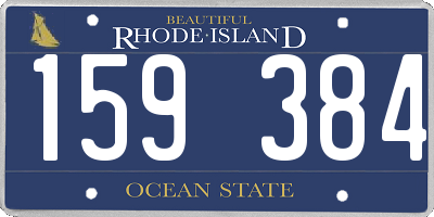 RI license plate 159384