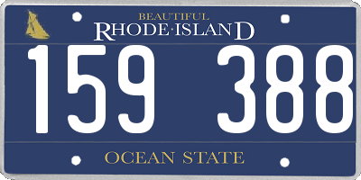 RI license plate 159388