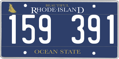 RI license plate 159391