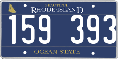 RI license plate 159393