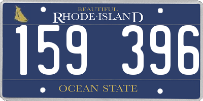 RI license plate 159396