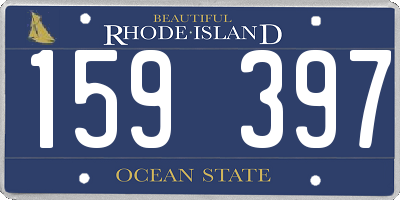 RI license plate 159397