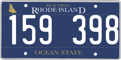 RI license plate 159398