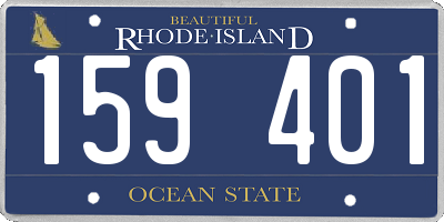 RI license plate 159401
