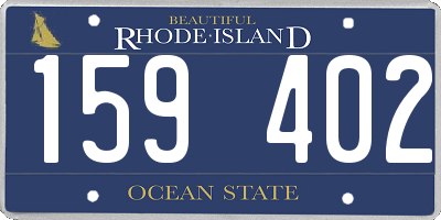 RI license plate 159402
