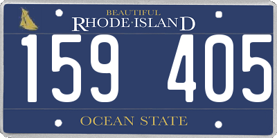 RI license plate 159405