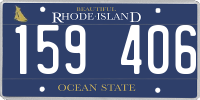 RI license plate 159406