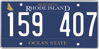 RI license plate 159407