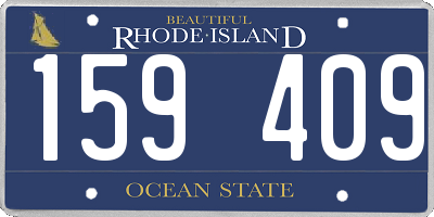 RI license plate 159409