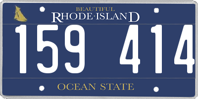 RI license plate 159414