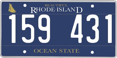 RI license plate 159431