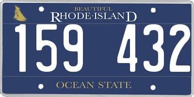 RI license plate 159432