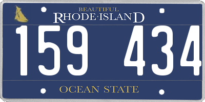 RI license plate 159434