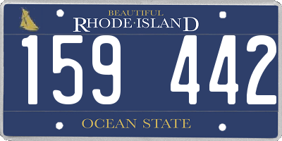 RI license plate 159442