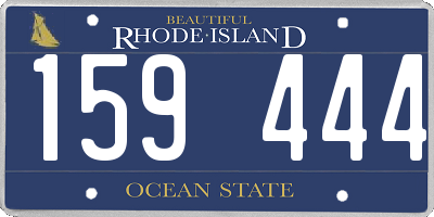 RI license plate 159444