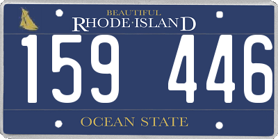 RI license plate 159446