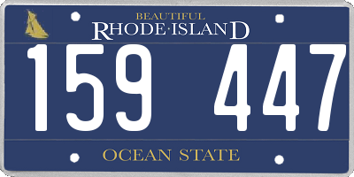RI license plate 159447