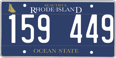 RI license plate 159449