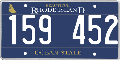RI license plate 159452