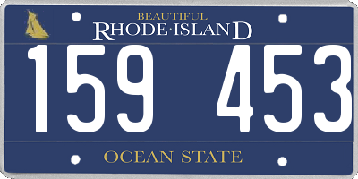 RI license plate 159453