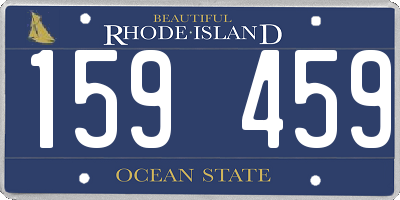 RI license plate 159459