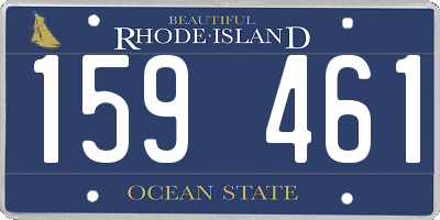 RI license plate 159461