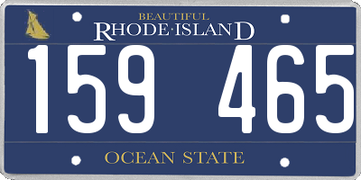 RI license plate 159465