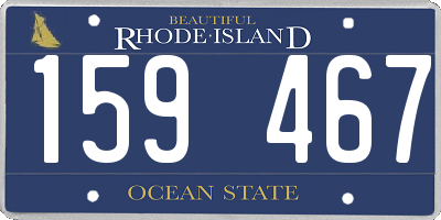 RI license plate 159467