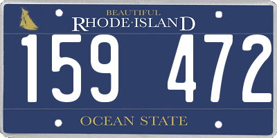 RI license plate 159472