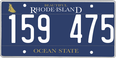 RI license plate 159475