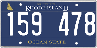 RI license plate 159478