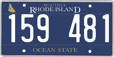 RI license plate 159481