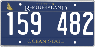 RI license plate 159482