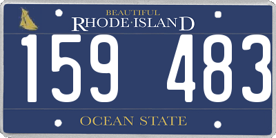 RI license plate 159483