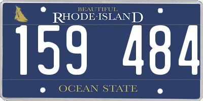 RI license plate 159484