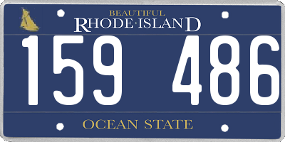 RI license plate 159486