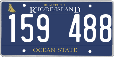 RI license plate 159488
