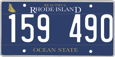 RI license plate 159490