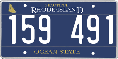 RI license plate 159491
